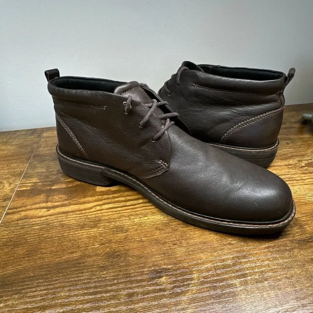 ECCO Turn GTX Gore-Tex Lace-Up Brown Chukka‎ Boots Size 44EU 11US